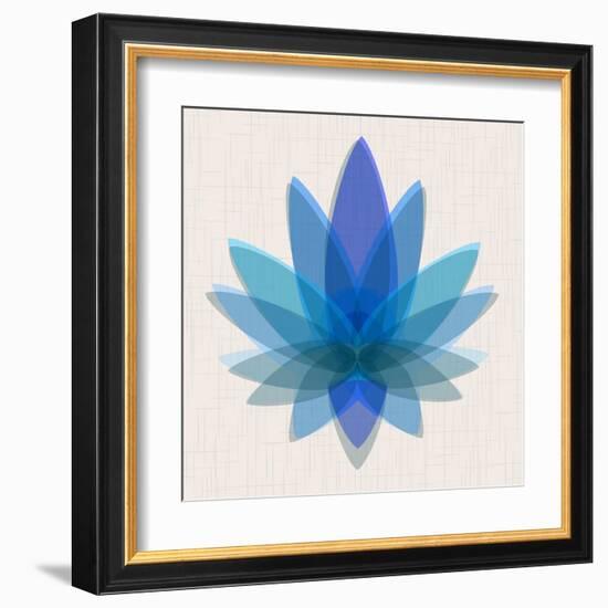 Blue Lotus-null-Framed Art Print