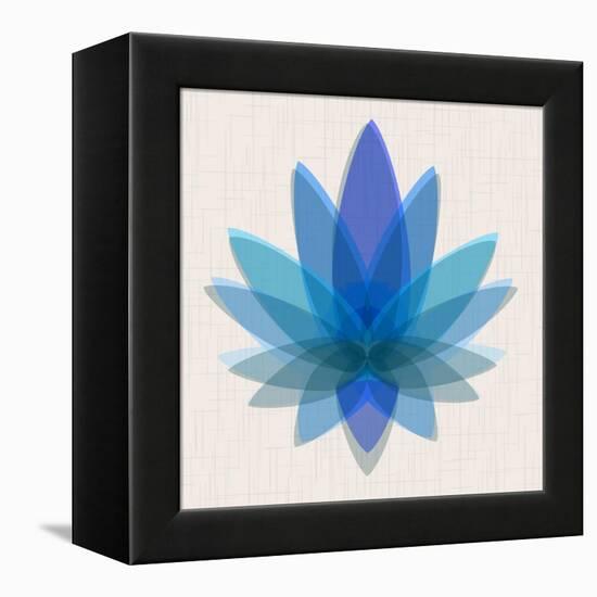 Blue Lotus-null-Framed Stretched Canvas