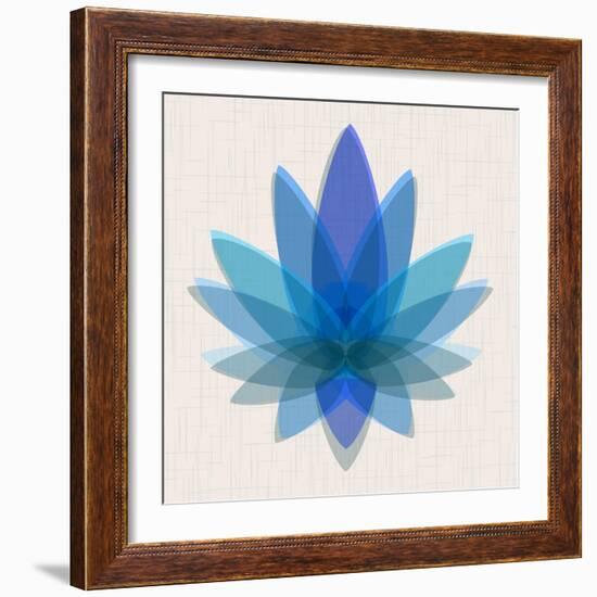 Blue Lotus-null-Framed Art Print