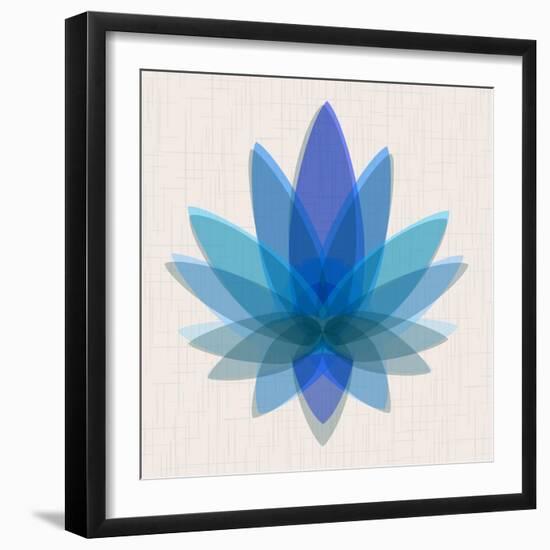 Blue Lotus-null-Framed Art Print