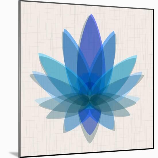 Blue Lotus-null-Mounted Art Print