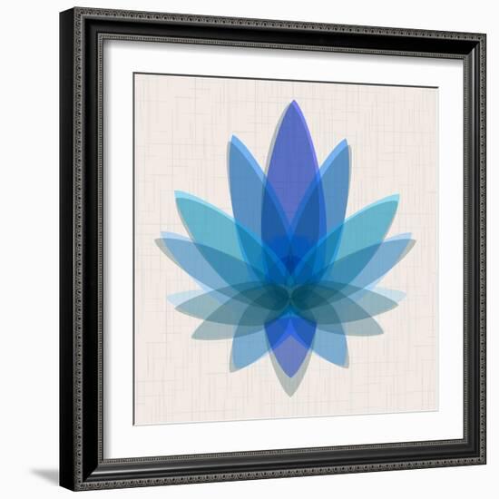 Blue Lotus-null-Framed Art Print