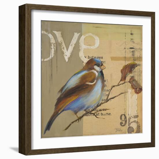 Blue Love Birds II-Patricia Pinto-Framed Art Print