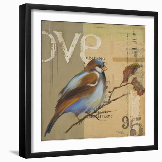 Blue Love Birds II-Patricia Pinto-Framed Art Print