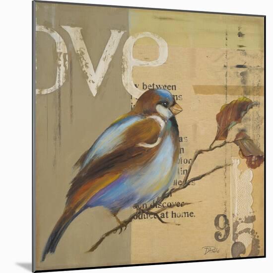 Blue Love Birds II-Patricia Pinto-Mounted Art Print