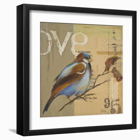 Blue Love Birds II-Patricia Pinto-Framed Art Print