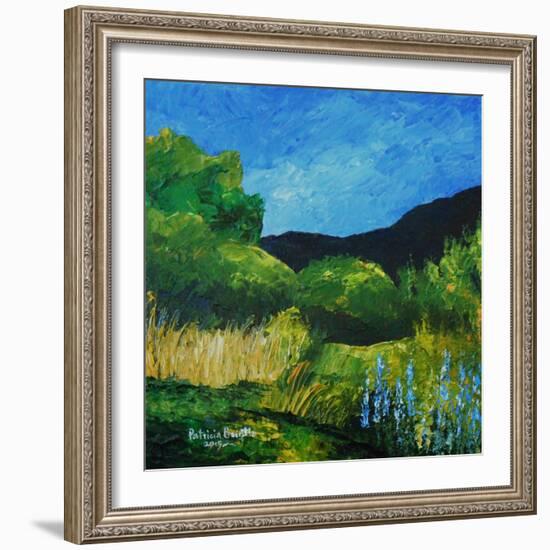 Blue Lupines, 2015-Patricia Brintle-Framed Giclee Print