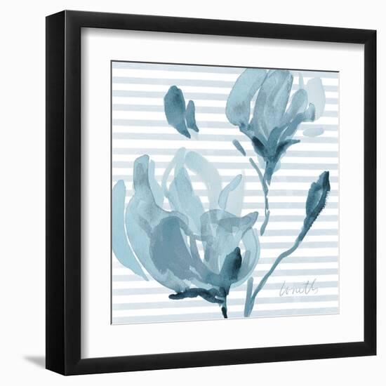 Blue Magnolias I-Lanie Loreth-Framed Art Print