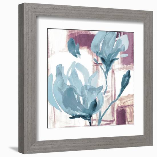 Blue Magnolias I-Lanie Loreth-Framed Art Print