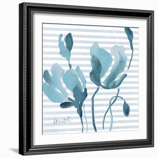 Blue Magnolias II-Lanie Loreth-Framed Art Print