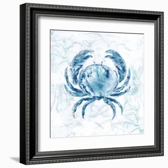 Blue Marble Coast Crab-null-Framed Art Print