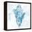 Blue Marble Coast Shell-null-Framed Stretched Canvas