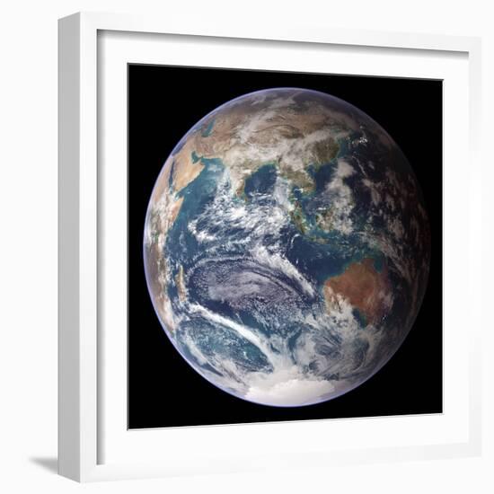 Blue Marble Image of Earth (2005)-null-Framed Premium Photographic Print