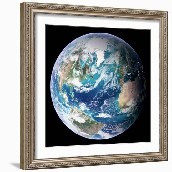 Blue Marble Image of Earth (2005)-null-Framed Premium Photographic Print