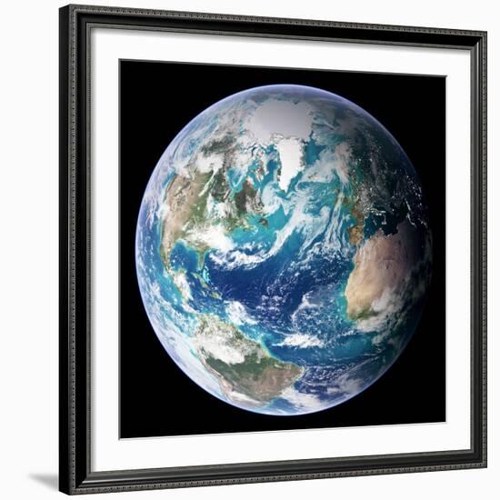 Blue Marble Image of Earth (2005)-null-Framed Photographic Print