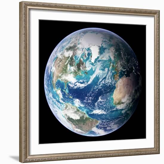 Blue Marble Image of Earth (2005)-null-Framed Photographic Print