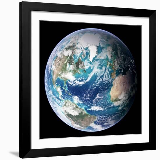 Blue Marble Image of Earth (2005)-null-Framed Photographic Print