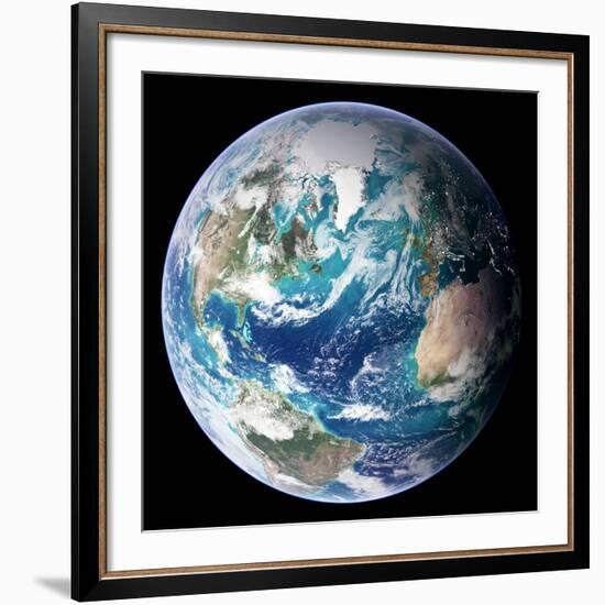 Blue Marble Image of Earth (2005)-null-Framed Photographic Print