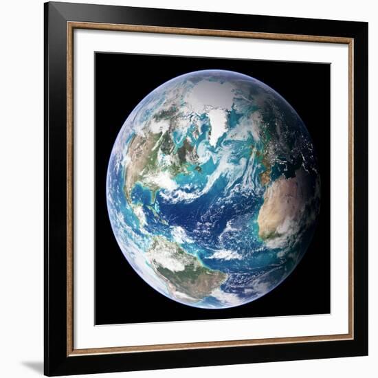 Blue Marble Image of Earth (2005)--Framed Photographic Print