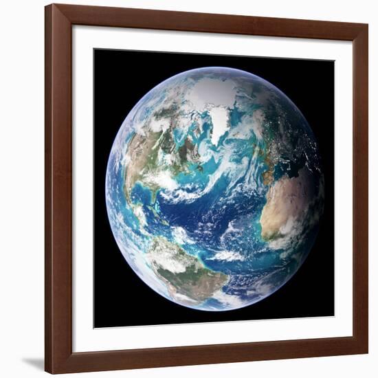 Blue Marble Image of Earth (2005)-null-Framed Photographic Print