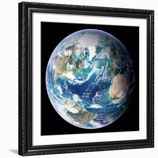 Blue Marble Image of Earth (2005)-null-Framed Photographic Print