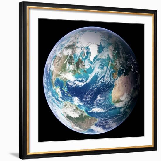 Blue Marble Image of Earth (2005)-null-Framed Photographic Print