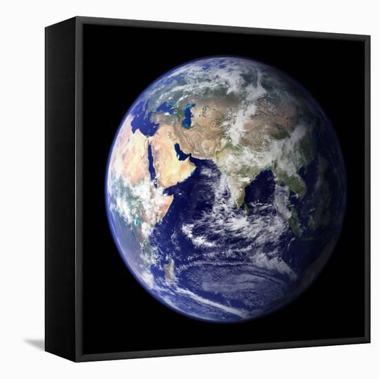 Blue Marble Image of Earth (2010)-null-Framed Premier Image Canvas
