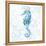 Blue Marble Seahorse-null-Framed Stretched Canvas