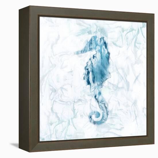 Blue Marble Seahorse-null-Framed Stretched Canvas