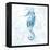 Blue Marble Seahorse-null-Framed Stretched Canvas