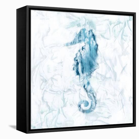 Blue Marble Seahorse-null-Framed Stretched Canvas