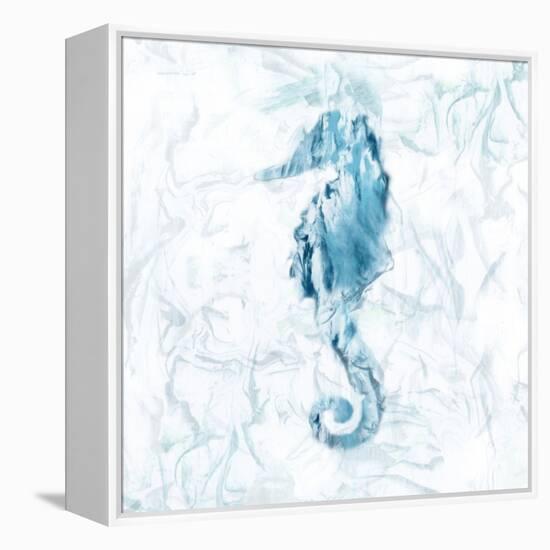 Blue Marble Seahorse-null-Framed Stretched Canvas