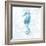 Blue Marble Seahorse-null-Framed Art Print