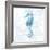 Blue Marble Seahorse-null-Framed Art Print