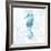 Blue Marble Seahorse-null-Framed Art Print