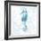 Blue Marble Seahorse-null-Framed Art Print