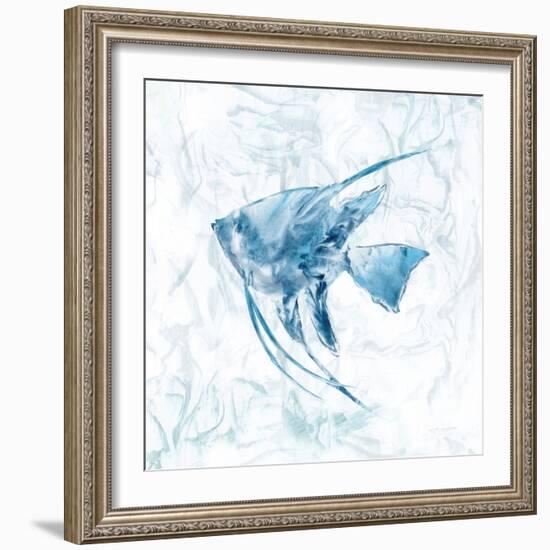 Blue Marble Tropical Fish-null-Framed Art Print