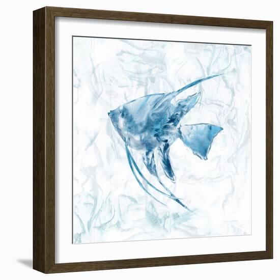 Blue Marble Tropical Fish-null-Framed Art Print