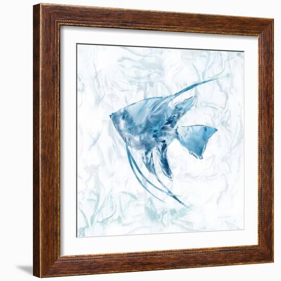 Blue Marble Tropical Fish-null-Framed Art Print