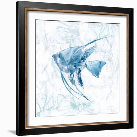 Blue Marble Tropical Fish-null-Framed Art Print