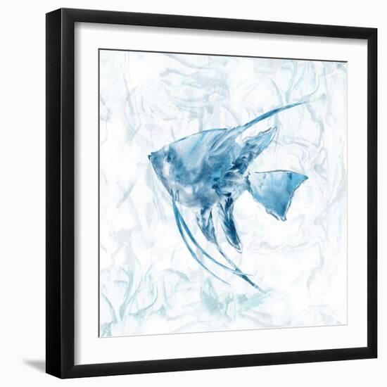 Blue Marble Tropical Fish-null-Framed Art Print