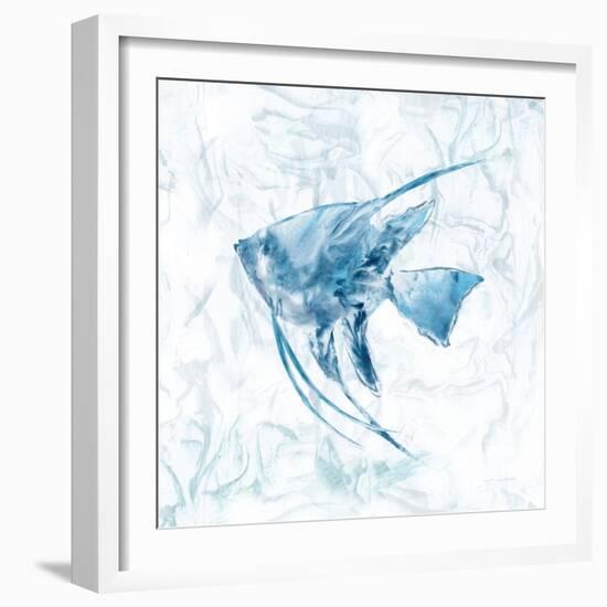 Blue Marble Tropical Fish-null-Framed Art Print