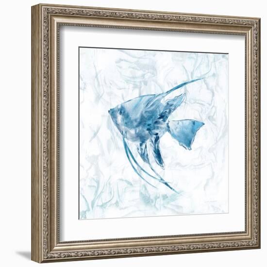 Blue Marble Tropical Fish-null-Framed Art Print