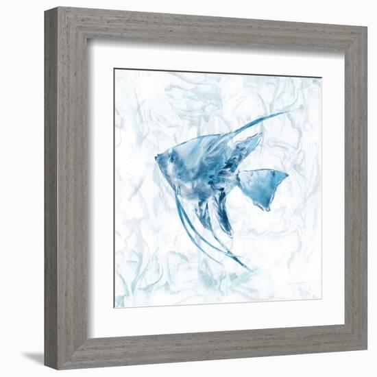 Blue Marble Tropical Fish-null-Framed Art Print