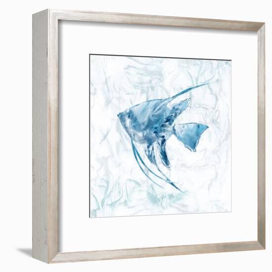 Blue Marble Tropical Fish-null-Framed Art Print