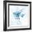 Blue Marble Tropical Fish-null-Framed Art Print