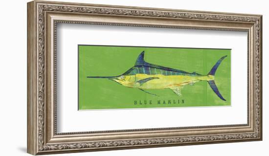Blue Marlin-John W^ Golden-Framed Art Print