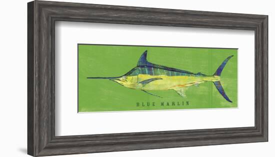 Blue Marlin-John W^ Golden-Framed Art Print