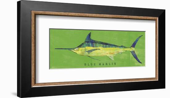 Blue Marlin-John W^ Golden-Framed Art Print