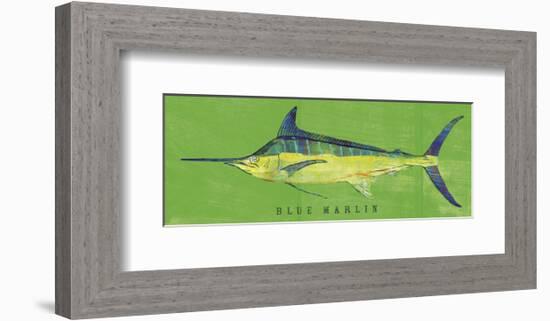 Blue Marlin-John W^ Golden-Framed Art Print